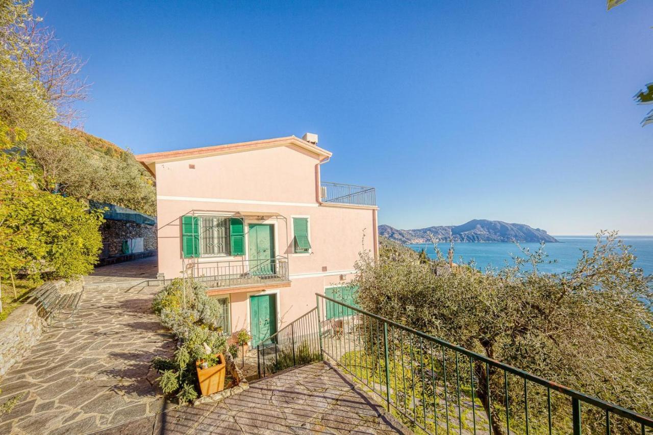 Casaviva - Ampio Trilocale Vista Mare Con Piscina - Pieve Alta Apartment Pieve Ligure Exterior photo