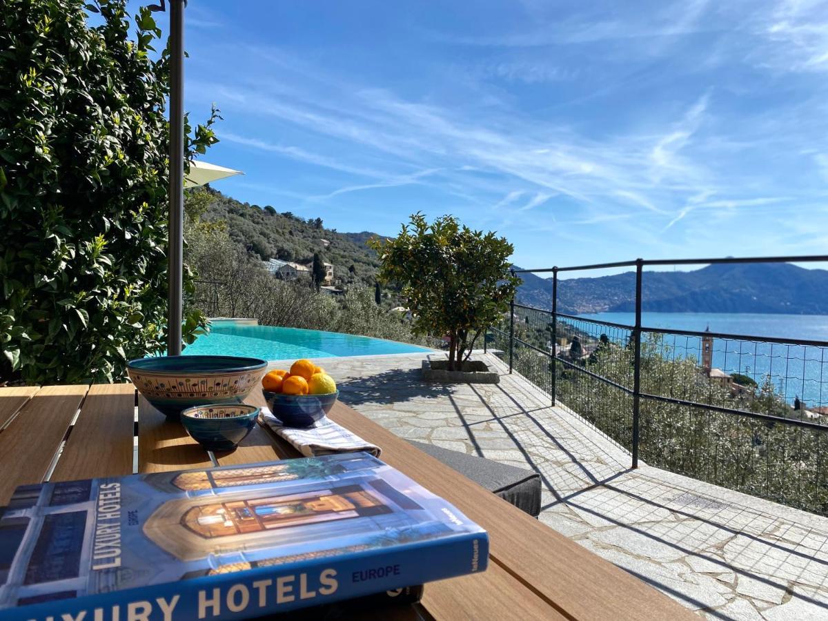 Casaviva - Ampio Trilocale Vista Mare Con Piscina - Pieve Alta Apartment Pieve Ligure Exterior photo