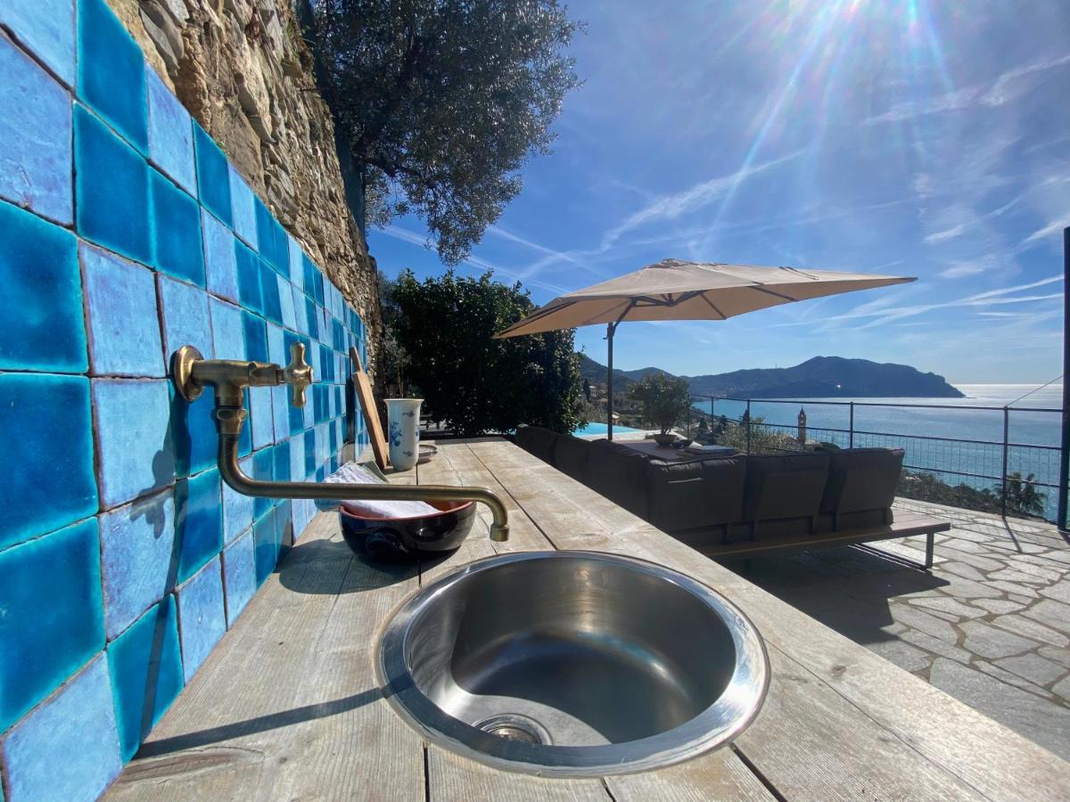 Casaviva - Ampio Trilocale Vista Mare Con Piscina - Pieve Alta Apartment Pieve Ligure Exterior photo